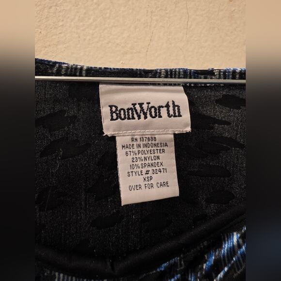 Vtg Y2K Floral Burn Out Velvet Long Sleeve Cowl Neck Blouse Sz XSP WhimsiGoth - Picture 5 of 6